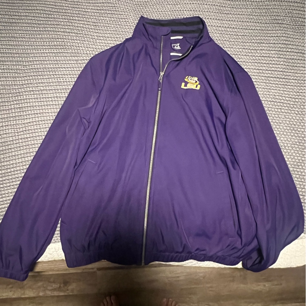 Cutter & Buck Purple LSU Zip-Up Jacket